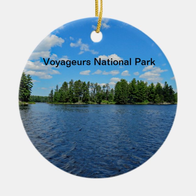 Voyaguers Nationalpark-Verzierung Keramik Ornament (Vorne)