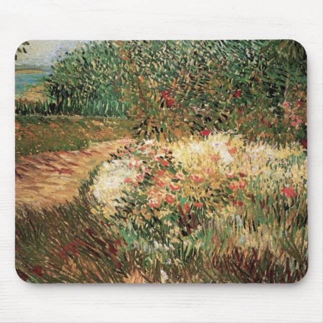 Voyer d'Argenson Park Asnieres von Vincent van Gog Mousepad (Vorne)