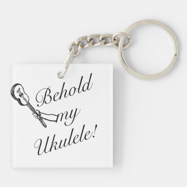 Voyez mon porte-clés d'ukulélé (Dos)