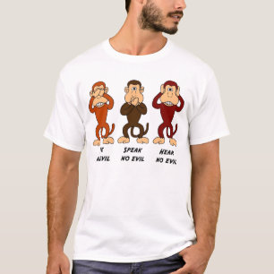 Voyez que parler n'entendez aucun T-shirt mauvais
