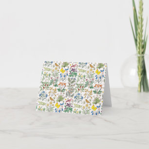 Voysey Apotheker-Garten Muster Notizkarten Karte