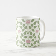 Voyseys Briar Rose, Light Pink Coffee Tasse