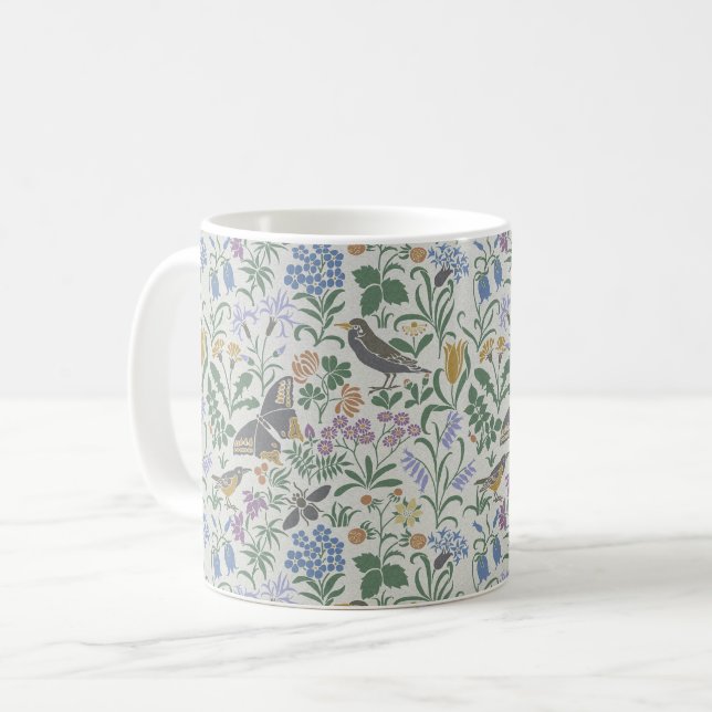 Voysey's Garden 2 Kaffeetasse (Vorderseite Links)
