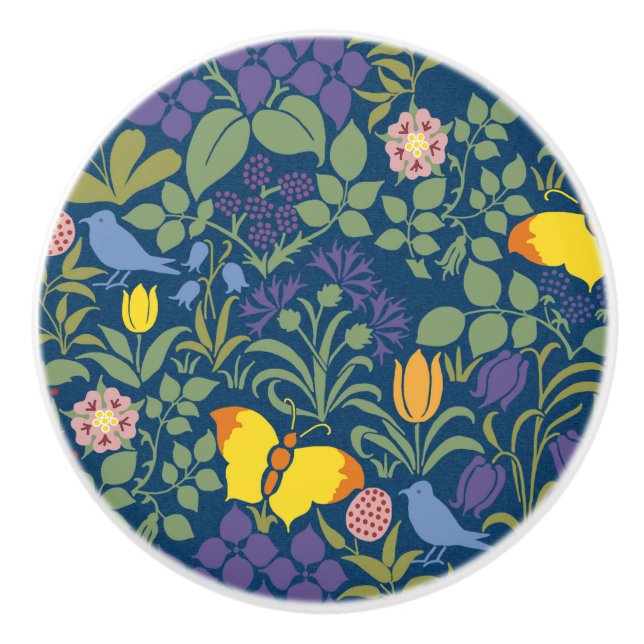 Voyseys Keramik Knob Keramikknauf (Vorderseite)