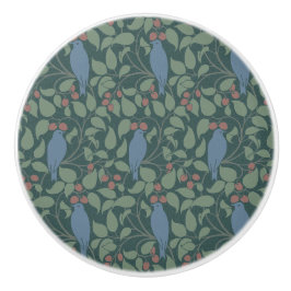 Voyseys Vögel in Berry Bush Keramik Knob Keramikknauf