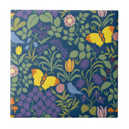 Voyseys Wildblumen Keramik Tile Fliese