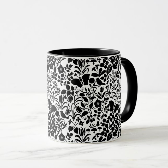 Voysey's Wildflowers Kaffeetasse (VorderseiteRechts)