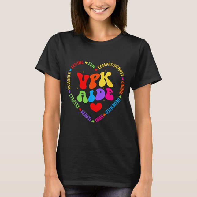 Vpk Aide First Day Of Back To School Appreciation  T-Shirt (Vorderseite)
