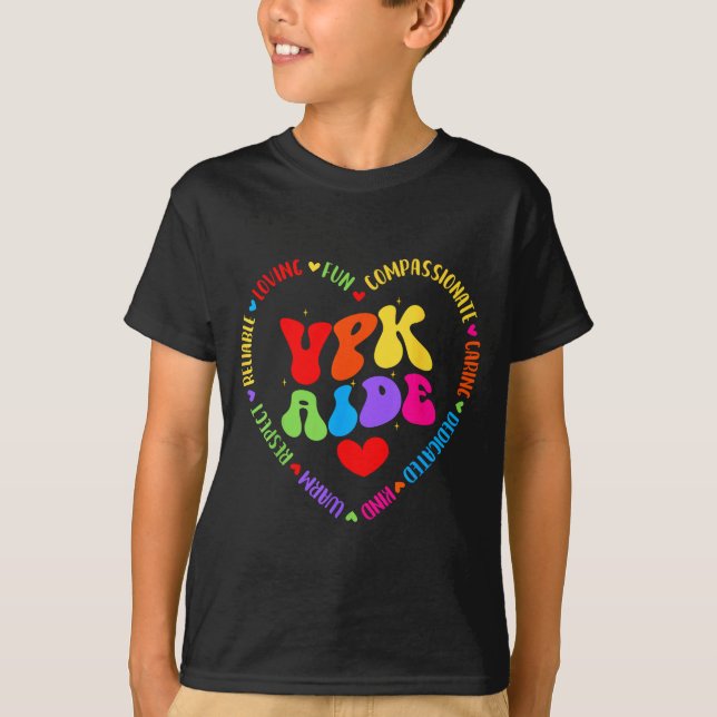 Vpk Aide First Day Of Back To School Appreciation  T-Shirt (Vorderseite)