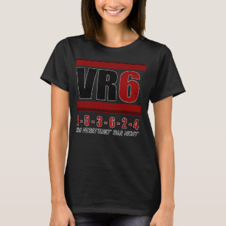 VR6 Motor Tuning Golf Car Zylinder Zündordnung T-Shirt