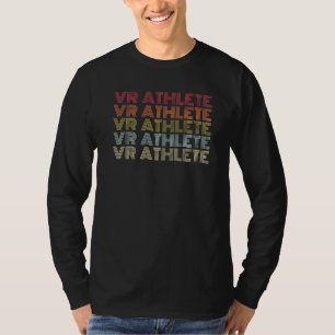Vr Athlete Virtual Reality Retro Style Video Gamer T-Shirt