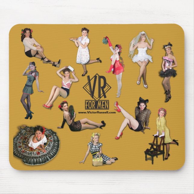 VR "FÜR MÄNNER" Pinup Mousepad (Vorne)