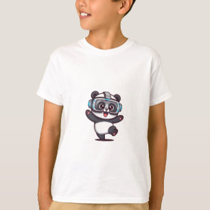 VR-Gaming-Panda Virtual Reality Kinder T-Shirt