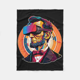 Vr Headset Abraham Lincoln Video Game Virtual Real Fleecedecke