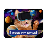 VR Katze im Weltraum