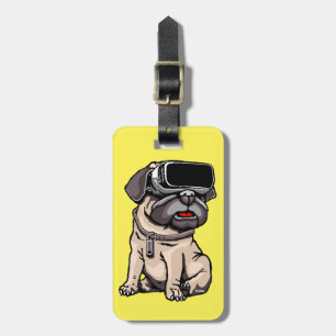VR Mops Gepäckanhänger
