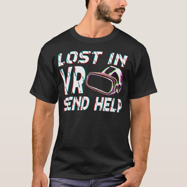 Vr-Spieler Vr-Player Virtual Reality Vr-Spiel Vide T-Shirt (Vorderseite)