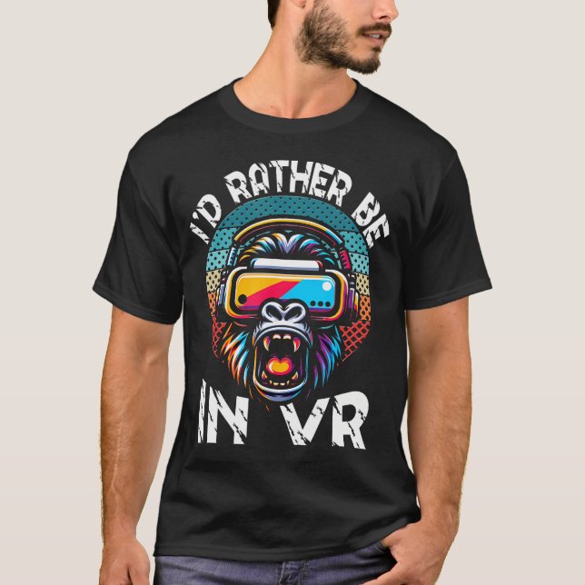 Vr-Spieler Vr-Player Virtual Reality Vr-Spiel Vide T-Shirt (Vorderseite)