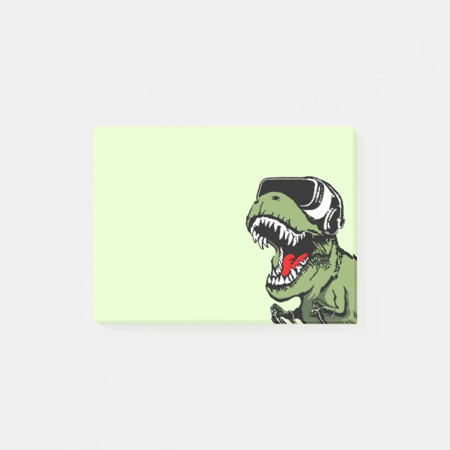 VR T-rex Post-it Klebezettel (Vorderseite)