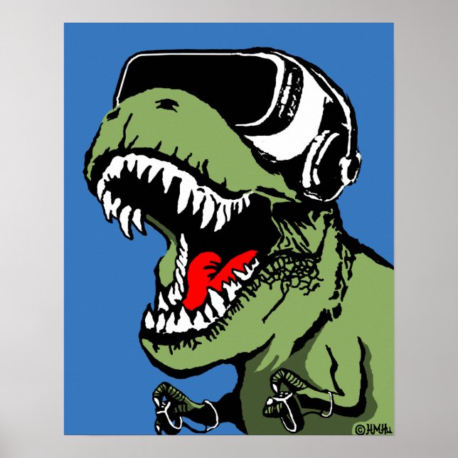 VR T-rex Poster (Vorne)