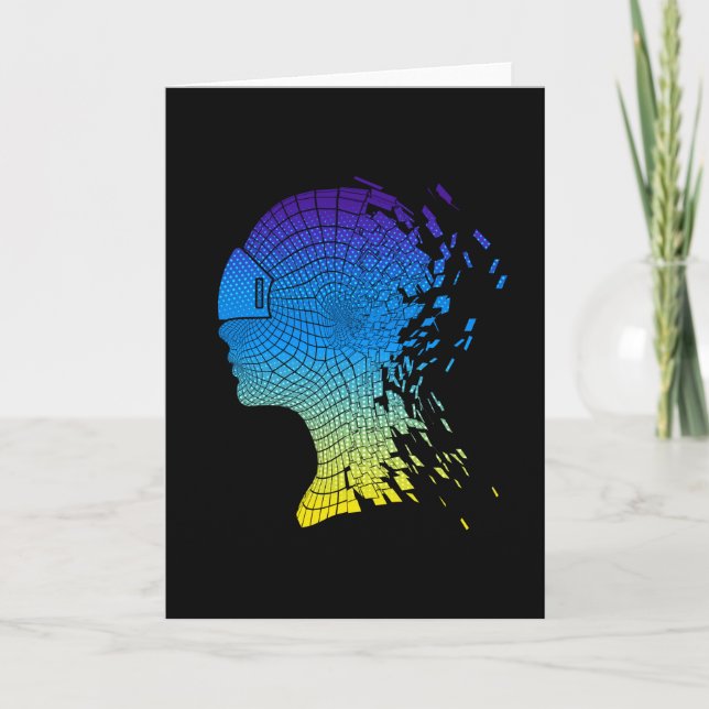 VR Virtual Reality-Headset-Design Karte (Vorderseite)