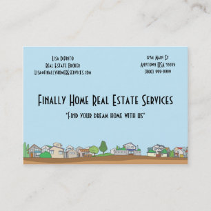 Vrai carte de visite d'agent immobilier