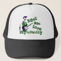 Vrai casquette de Psychobilly d'amour d'hommes