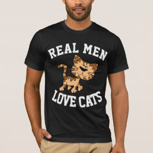 VRAI HOMME AMOUREUX CHATS CAT T-SHIRTS