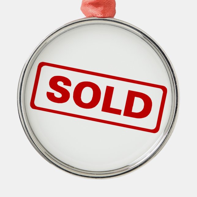 Vrai ornement de Noël d'agent immobilier (Devant)