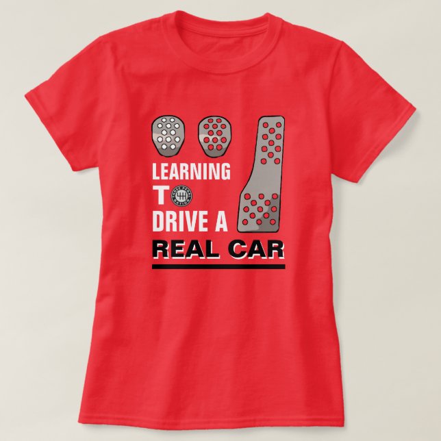 VRAI T-shirt MANUEL DE VOITURE (Design devant)