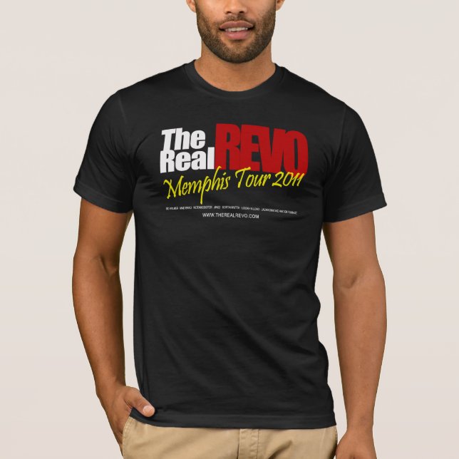 Vrai T-shirt noir de Revo (Devant)