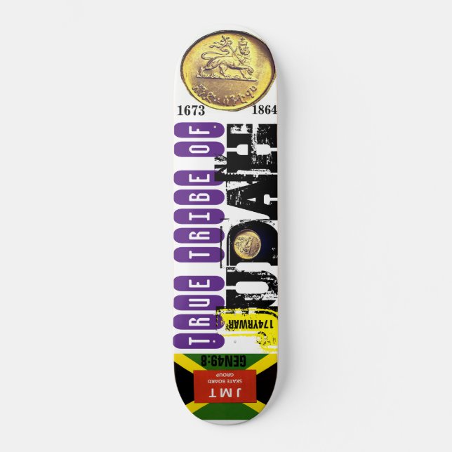 VRAI TRIBU DE JUDAH : JAMAICA Skateboard (Recto)