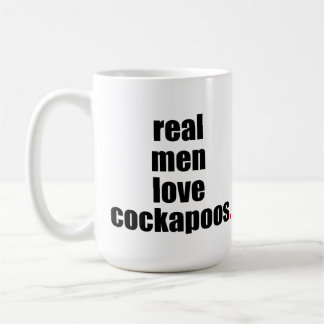Vraie tasse de Cockapoos d'amour d'hommes