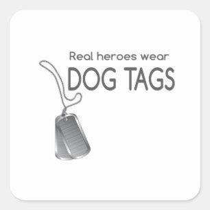 Vraies étiquettes de chien d'usage de héros