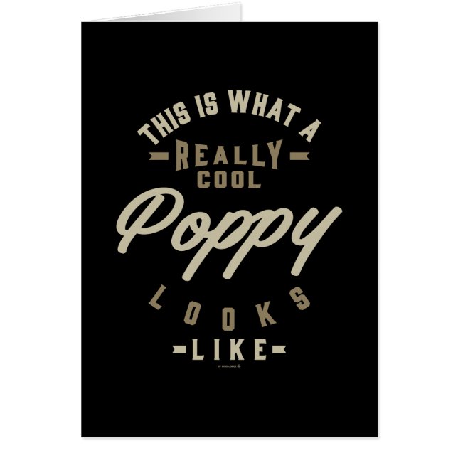 Vraiment Cool Poppy (Devant)