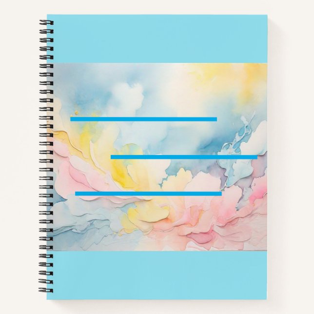 Vraiment Elegant Couleurs apaisantes Carnet spiral (Devant)