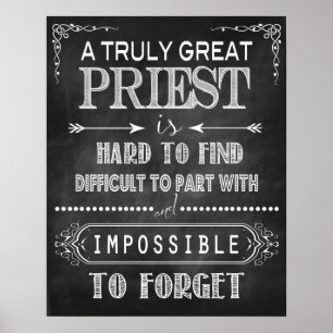 Vraiment grand poster du prêtre