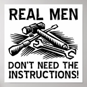 Vrais Hommes Affiche Drôle