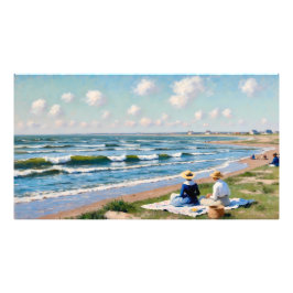 Vriendinnen aan de Kust Fotodruck