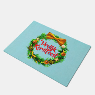 Vrolijk Kerstfeest Niederländisch Frohe Weihnachte Fußmatte