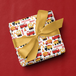 Vroom Honk Beep! Lastkraftwagen Geschenkpapier