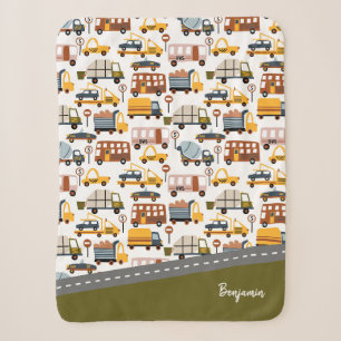 Vroom! Vroom! Pkw und Transportmuster Boy Sherpadecke