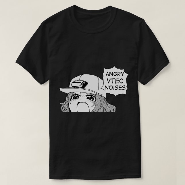 VTEC Angry Noises JDM Car (Ver. 2) Aufkleber T-Shirt (Design vorne)