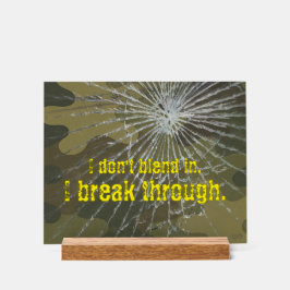 VTVB-BREAKTHRU-AS - Acrylic Sign Acrylschild