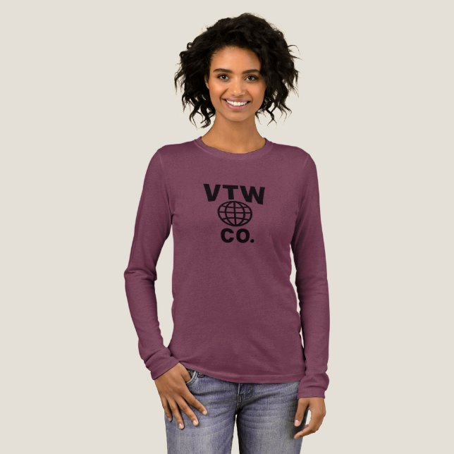 VTW Co. Bella+Leinwand Tri-Mix Langschlauch Shirt (Volle Vorderseite)