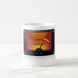 VU-Messgeräte-Ausgangspegel-Messgerät für Audiopeg Kaffeetasse
