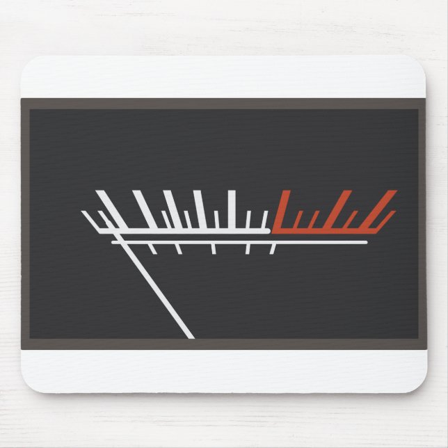 Vu-Meter-analoges Volumen-Audiophile Geschenk Mousepad (Vorne)