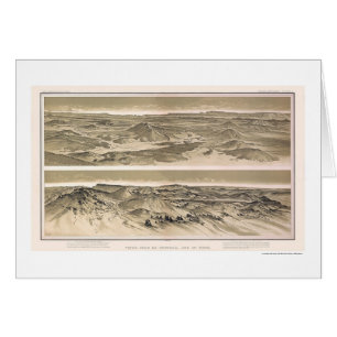 Vue 1882 de canyon grand de Mt. Emma et de Mt.