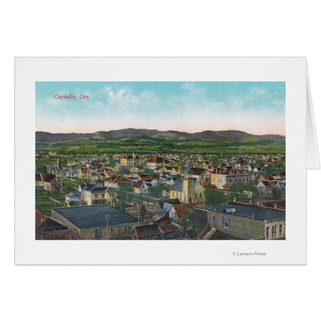 Vue aérienne de CityCorvallis, OU (Devant horizontal)