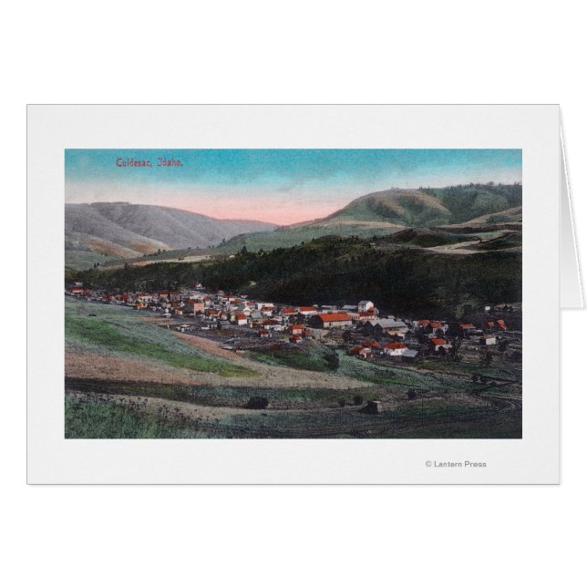 Vue aérienne de CityCuldesac, ID (Devant horizontal)